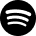Black Spotify logo